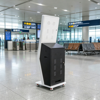Kiosque tout-en-un OEM avec écran FHD 23,8 pouces, lecteur tactile PCAP, scanner QR, lecteur RFID, imprimante thermique pour la billetterie et la commande