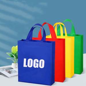 Bolsa de Compras Reutilizable Ecológica para Supermercado, Bolsa de Transporte de Tela No Tejida, Impresión Personalizada con Logotipo - Product Image 1