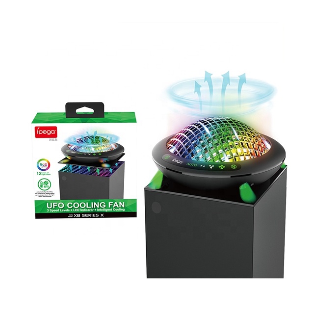 PG-XBX017 for Xboxes Series X Console Cooling Fan UFOs Pattern Temperature Controller Cooler With RGB