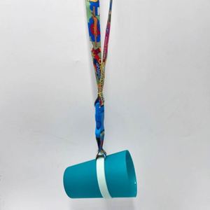 Personalized Logo Custom <b>Polyester</b> Heat Transfer Printed Adjustable Length Wine Beer Water Bottle Cup Holder Neck Strap <b>Lanyard</b> - Product Image 4