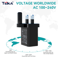 Pengisi Daya USB 5V 1A UK Bersertifikasi BS UKCA, Colokan 3 Pin, Ringkas, Aman, Efisien untuk Ponsel, Earbud, Pilihan OEM