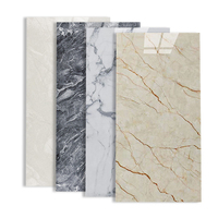 Panneaux muraux modernes en marbre PVC 30x60 autocollants décoratifs étanches pour salle de bain salon hôtel cuisine vente flash