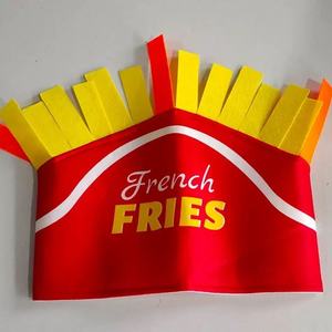 Sombrero de Disfraz para Fiesta del Día Nacional de México, Accesorios para Carnaval, Sombrero de <span class=keywords><strong>Pizza</strong></span> y Papas Fritas, Sombrero Mágico para Disfrazarse - Product Image 4