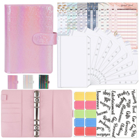 Classeur à feuilles mobiles en cuir PU A6, planificateur, carnet de notes, ensemble de classeurs avec fermeture à boucle magnétique, STOCK