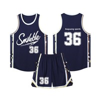 Maillot de basket-ball en polyester personnalisé vêtements de basket-ball respirants pour hommes uniforme de basket-ball pour jeunes à séchage rapide de l'équipe de club