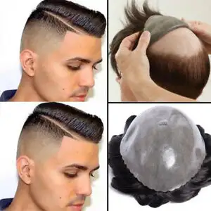 Fita de extensão de cabelo frontal dupla, renda, cabelo humano, fita para toupee