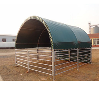 Fournisseurs chinois de tentes d'abri pour animaux en tissu PVC avec structure métallique pour bétail/vaches/poulets/chevaux/chèvres - Taille et couleur personnalisables