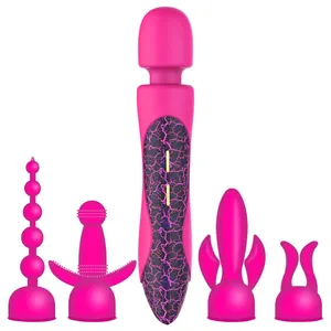 Bacchetta morbida In Silicone 5 In 1 vibratore a bacchetta AV massaggiatore Touch Control vibratore del sesso per la masturbazione con massaggiatore a bacchetta