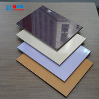 Panneau mural de style moderne en aluminium brillant Alucobond de 4mm d'épaisseur en aluminium composite résistant au feu ACP pour entrepôt extérieur appartement