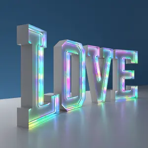 4ft Marquee Letters Love Wedding Festival Decoration Marquee Letters Led Light Outdoor 4ft Marquee Letters
