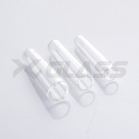 Embouts en verre borosilicate plats et ronds XY GLASS 7mm 8mm 9mm 10mm, personnalisables en gros, pour pipe à cigare réutilisable