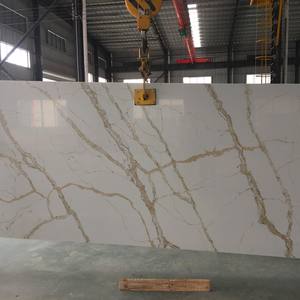 YDSTONE Artificial Calacatta Placa <span class=keywords><strong>de</strong></span> resina blanca <span class=keywords><strong>cuarzo</strong></span> <span class=keywords><strong>cocina</strong></span> encimera piedra 2cm placa <span class=keywords><strong>de</strong></span> <span class=keywords><strong>cuarzo</strong></span> - Product Image 2