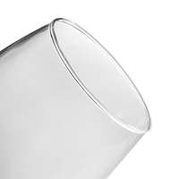 Gobelet en verre à vin personnalisé 16oz, vente en gros, sans jeton, verre à boisson, tasse de thé