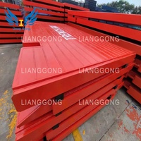 Systèmes de soutènement à rail coulissant en acier Lianggong Industrial pour fossés, haute résistance, réutilisables pour les travaux d'excavation et de construction