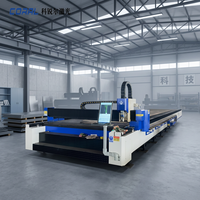 Machine de découpe laser à fibre CNC sur rail au sol CORAL Factory Direct CRL-14032AD 30000W, robuste, pour découpe numérique de métal grand format