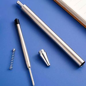 Silver High End Metal Ballpoint <b>Pen</b> with logo Slim Signature <b>Pen</b> Customizable Luxury Rollerball <b>Pen</b> Suitable for Advertising - Product Image 2