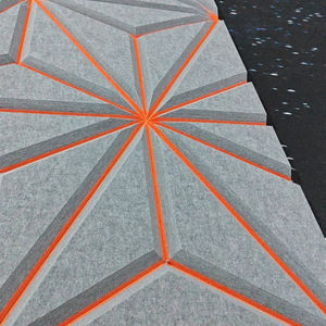 高密度音響天井パネル防音壁パネル音響ポリエステルPET音響パネル - Product Image 3