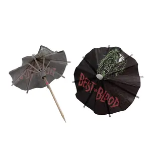 OEM Cheap Price Custom Party Paper Wooden Picks Toothpick Cocktail Umbrellas For Drink