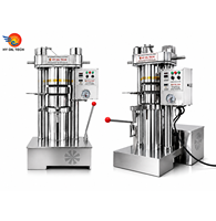 Presse hydraulique entièrement automatique HY-YY10 HY OilTech pour l'extraction à froid et à chaud du sésame, de l'olive, de l'amande et de la noix de coco