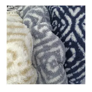 New Design 250Gsm Thick 100% Polyester Fabric Print Fleece Fabric Printed Sherpa Fabric For Overcoat