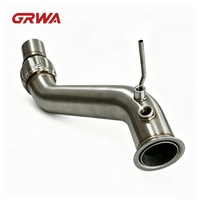GRWA Downpipe personnalisé N47 pour BMW Série 1 116d 118d 120d 123d E81 E82 E87 E88 2,5 pouces en acier inoxydable 304 avec catalyseur