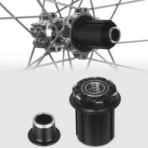 RUJIXU 700C Ruote Bici da <span class=keywords><strong>Corsa</strong></span> Argento con Freno a Disco, Altezza 30mm, Raggi Piatti a Trazione Diretta, in Lega di Alluminio, per <span class=keywords><strong>Copertoncino</strong></span> - Product Image 3