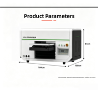 Imprimante UV 4060 à 3 têtes d'impression CMYK LC LM Blanc Vernis, Machine d'impression à plat et cylindrique avec positionnement visuel et séchage UV LED