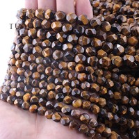 Perles en pierre facettées en losange taillées en diamant de 8/10 mm en gros pour la fabrication de bracelets et de colliers