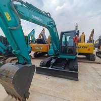 Excavatrice sur chenilles Sunward SWE90E d'occasion, 9 tonnes, marque chinoise réputée, faible nombre d'heures de travail, sans défaut, en stock, à vendre