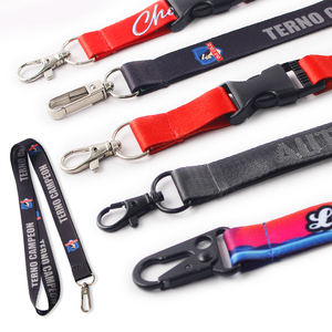 Promotional Lanyard Polyester Printing Neck Strap Lanyard With Logo ID Card Holder