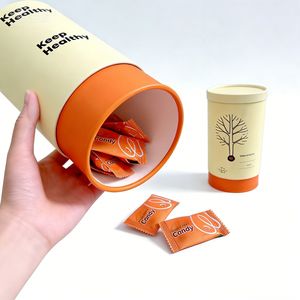 Tube en carton rigide personnalisé, écologique, en papier enduit, pour emballage cosmétique - Product Image 3