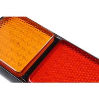 Feu arrière combiné pour camion et remorque, homologué Emark, grande taille, 12V/24V, IP67, 97 LED, avec fonctions d'indicateur, stop et marche arrière