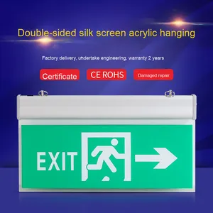 Cross-biên Giới sơ tán Acrylic lửa an toàn lối ra dấu hiệu ánh sáng <span class=keywords><strong>IP65</strong></span> LED với SMD để sử dụng nhà - Product Image 4