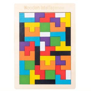 Bloques Rusos <span class=keywords><strong>de</strong></span> Madera Educativos Unisex Personalizables al por Mayor, Modelos Coloridos y Juguetes <span class=keywords><strong>de</strong></span> Construcción Tipo Rompecabezas - Product Image 1