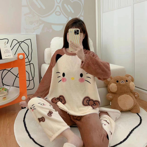 ชุดนอนแขนกำมะหยี่สำหรับฤดูหนาว - Product Image 3