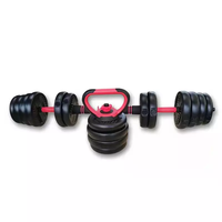 Équipement d'haltérophilie de 20Kg, Gantel réglable en ciment, haltères, Kettlebell, ensemble d'haltères