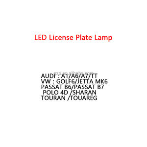 Accesorios de coche, gran oferta, lámpara LED para matrícula para Audi A1/A6/A7/TT <span class=keywords><strong>VW</strong></span> Golf6/Jetta MK6 Passat Polo <span class=keywords><strong>Sharan</strong></span> Touran/Touareg - Product Image 2