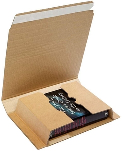 Scatola in Cartone Ondulato E Flute da 2mm di Alta Qualità, Robusta e Resistente, per Imballaggio Libri, Scatola Postale Twist Mailer - Product Image 3