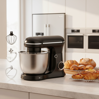 Batteur sur socle électrique domestique 5,5 L, 7 vitesses, intelligent, 1500 W, compact, vertical, pour pétrir et battre les œufs, entièrement automatique, commande par bouton, garantie 2 ans
