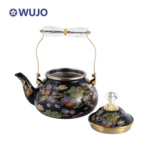 Stile Vintage Arabia <span class=keywords><strong>design</strong></span> Set bollitore rivestito di smalto teiera 2,5 l nuovo smalto arabico bollitore - Product Image 3