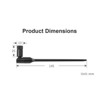Antenne omnidirectionnelle 4G noire à gain élevé 12 dBi pour routeur 4G Full Netcom LTE (type bâton et palette) – Couverture 4G complète