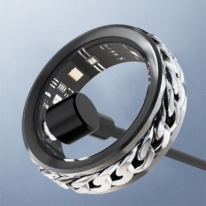 Wholesale DaRings V5 Health Smart <b>Ring</b> Android App Control Heart Rate Blood Oxygen Monitor Fitness Tracker for Sleep Steel - Product Image 3