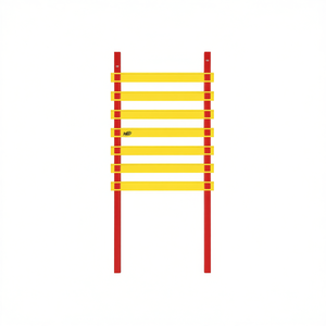 848-23 Yellow Football Training <b>Ladder</b> 4.8 Meters <b>Agile</b> Reaction & Coordination Equipment - Product Image 2