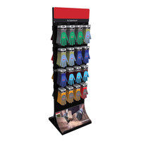 Boden stehende Metall Display Rack Regal hängen Golf Handschuh Display Stand mit Haken