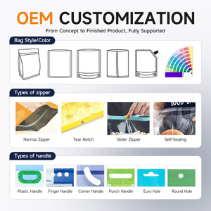 Bolsa con Fondo Plano, Laminada Brillante, Personalizada por el Fabricante OEM, con Cierre Hermético, al por Mayor - Product Image 2