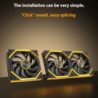 High Performance Guangchi V2 Building Blocks 12CM PC Chassis ARGB Fan Wireless Splicing 5V 3-Pin ARGB Synchronous
