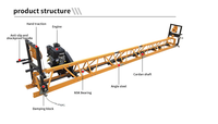Machine vibrante à poutres pour béton, à prix avantageux, équipement de nivellement de béton routier à essence