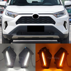 Luces DRL para Automóvil Toyota <span class=keywords><strong>RAV</strong></span> <span class=keywords><strong>4</strong></span> RAV4 2019 2020 2021 <span class=keywords><strong>2022</strong></span>, Lámpara Antiniebla LED Azul con Estilo de Señal de Giro Amarilla, Faros Antiniebla - Product Image 4