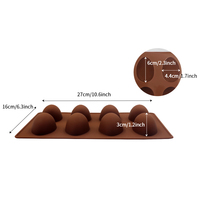 Ovale Eierform mit 8 Kavitäten Silikon form zum Dekorieren von handgemachten Schokoladen kuchen Jelly Soap-Essential Cake Tools