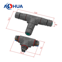 Connexion rapide T câble séparateur M20 300V 15A Nylon étanche té prise assemblé LED éclairage câble d'alimentation connecteur 2Pin